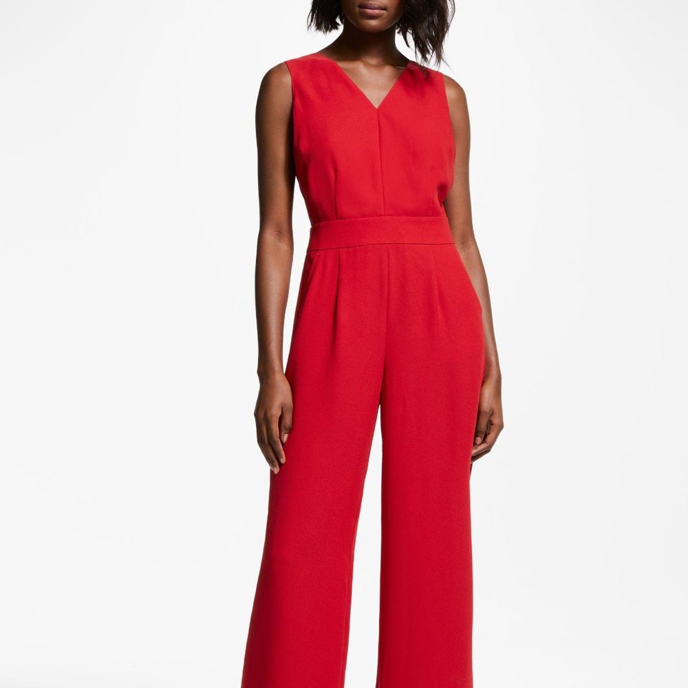 Boden Hexam Red Jumpsuit NWT
